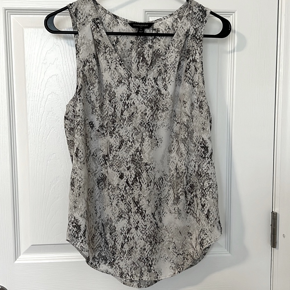 Banana Republic Snake Print Sheer Tank